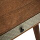 image 2 of Interiors by Premier Acacia Wood Console Table with Embossed Drawers, Travel-Inspired 2 Drawer Entryway Table Brown