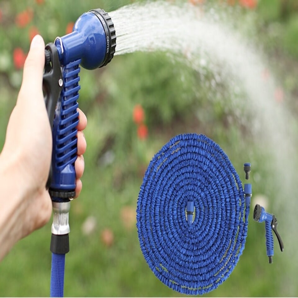image 1 of Blue Expandable Garden Hose 75FT