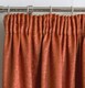 image 3 of Enhanced Living Matrix Orange 66 x 90 inch (168x229cm) Tape Top Thermal Noise reducing Dim Out Curtains (PAIR)