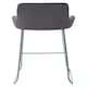 image 2 of Tamzin Grey Velvet Bar Chair With Low Arms Grey