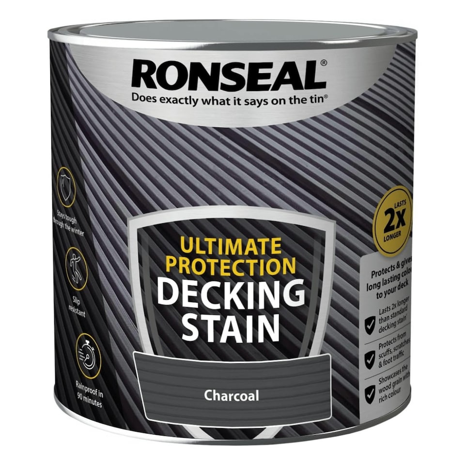 image 1 of Ronseal Ultimate Decking Stain Charcoal 2.5L