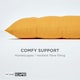 image 4 of Homescapes Garden Bench Cushion Luxury 2 Seater 100% Cotton Indoor Outdoor Seat Pad | Yellow | 2 Seater | 1