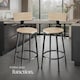 image 7 of 2 Bar stools Poole | Brown | industrial wood light, oak Sonoma | 46,50 x 46,50 x 104 cm | 2