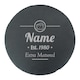image 1 of Personalised Engraved Round Slate Cheeseboard with Extra Matured Desig