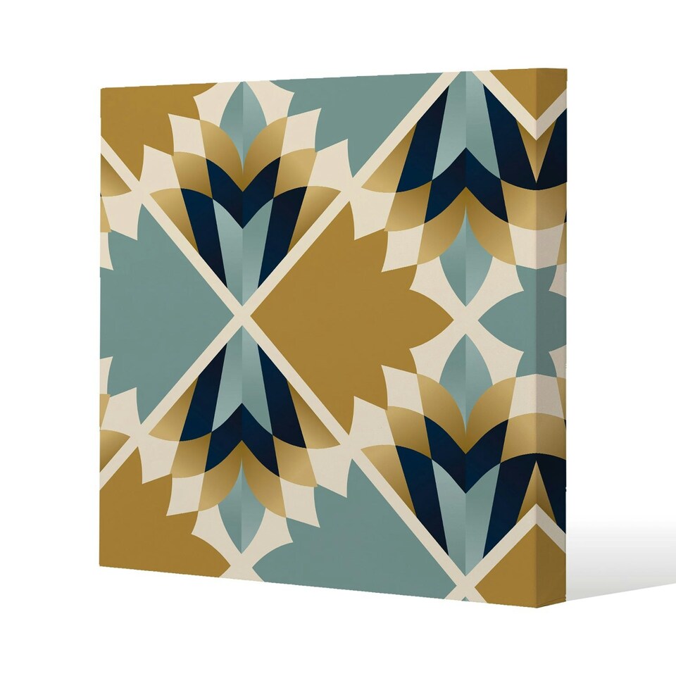 image 1 of Cleopatra Fan Ethnic Pattern (Canvas Print) 90 x 90 x 4cm