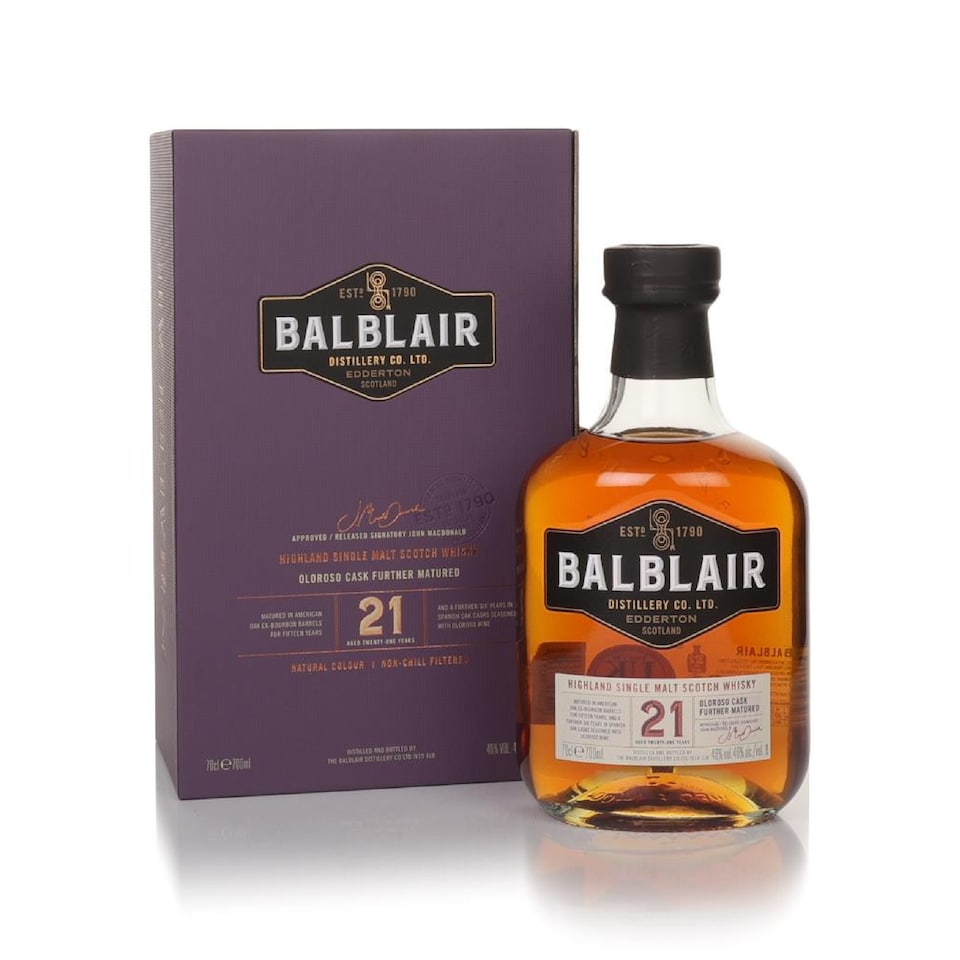 image 1 of Balblair - Highland Single Malt Scotch 21 year old Whisky
