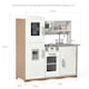 image 4 of Kidoz Deluxe Wooden Play Kitchen - Role Play Kitchen - White
