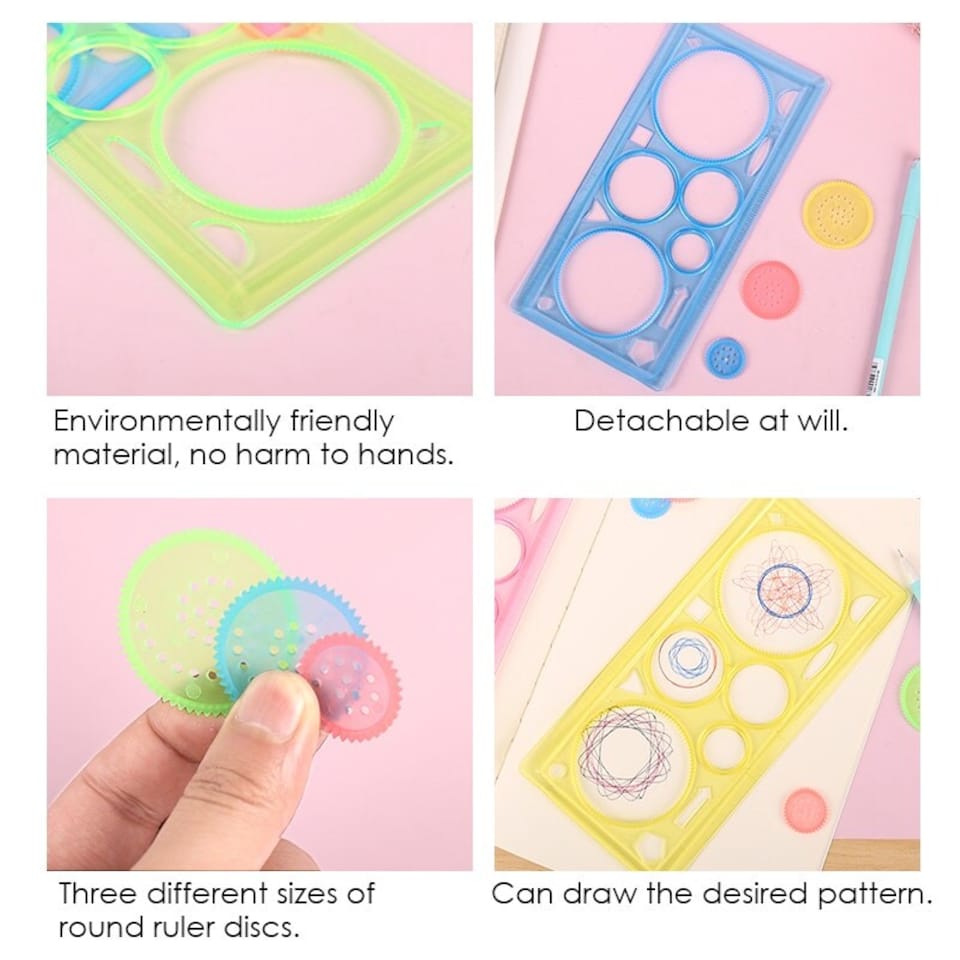 image 1 of Spirograph Drawing Ruler