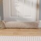 image 2 of OHS Waffle Fleece Window Weather Seal Draft Draught Excluder Door Stopper, 90cm - Mink