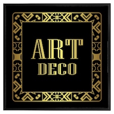 Art deco (Picutre Frame) Black | M
