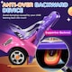 image 5 of AIYAPLAY 3 in 1 Ride on Push Car, Cartoon Robot Foot to Floor Slider - Pink