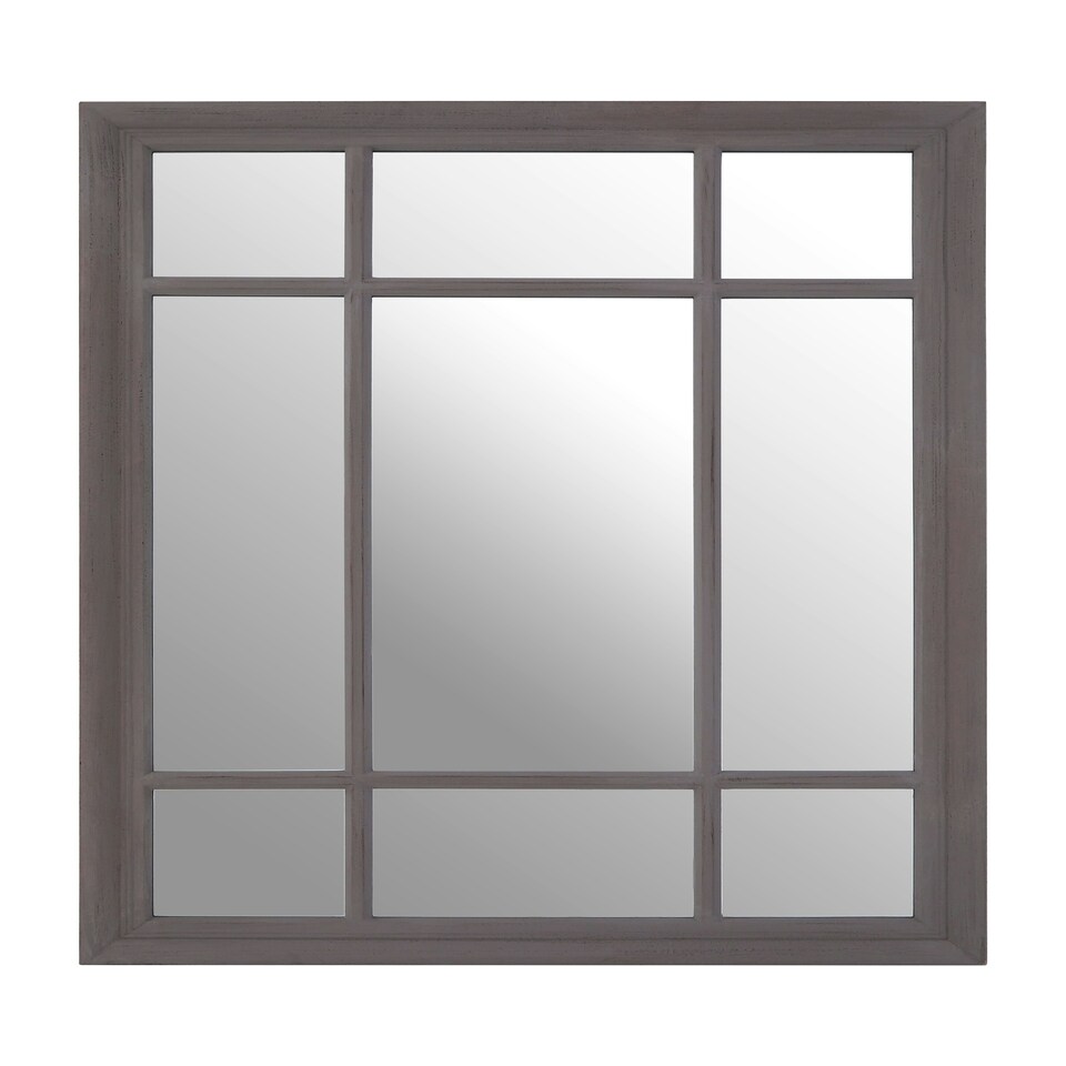 image 1 of Hawthorne Grey Distressed Wall Mirror Grey
