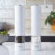 image 2 of Cooks Professional Electric Salt & Pepper Mill Set | Adjustable Grind Settings | Simple One-Button Operation | White