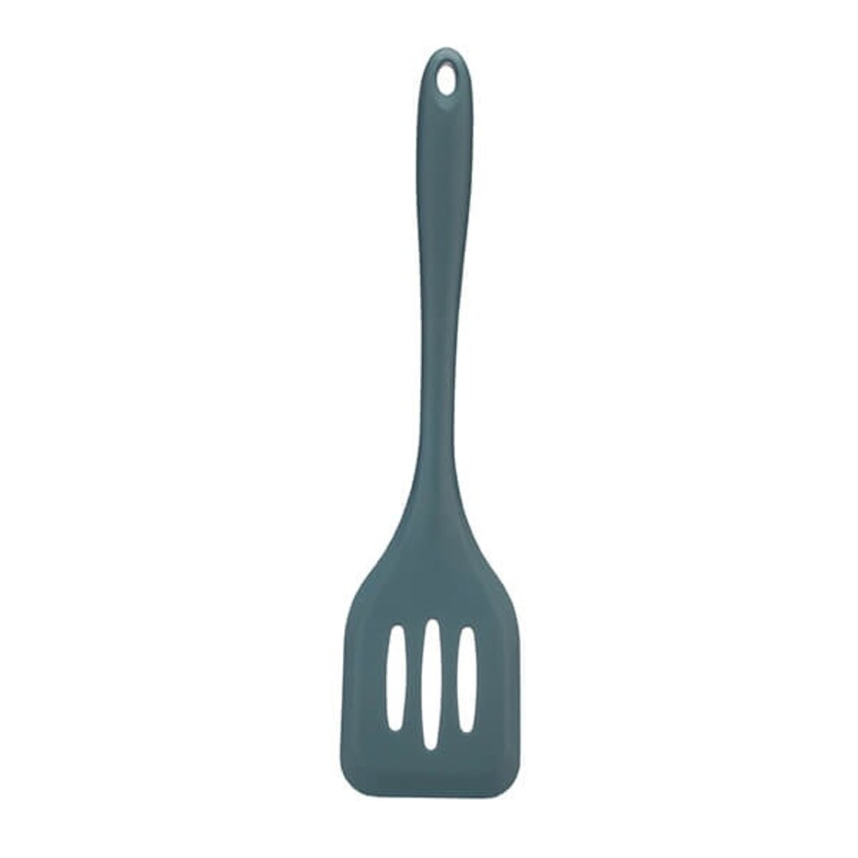 image 1 of Fusion Twist Silicone Slotted Turner Blue