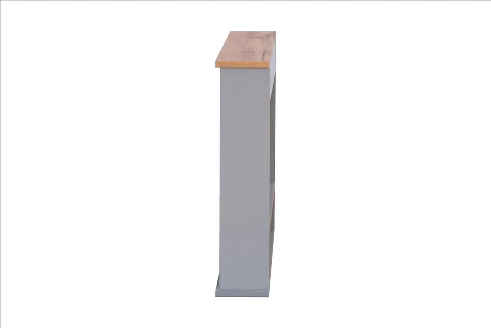 image 1 of Mirrored Bathroom Cabinet Grey & Oak