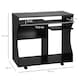 image 3 of HOMCOM Computer Table Study Desk with Sliding Keyboard Tray, Black
