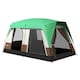 image 9 of Outsunny Camping Tent with 3000mm Waterproof Rainfly & Screen Panels, Green