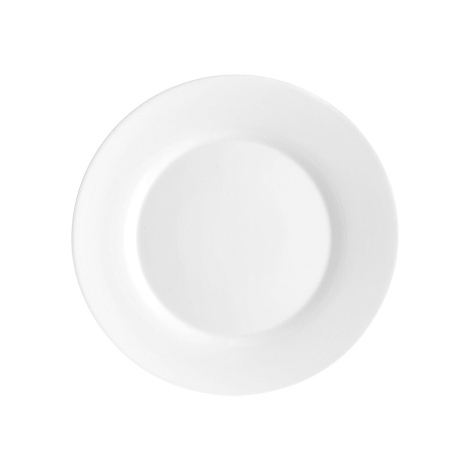 image 1 of Bormioli Rocco Toledo Glass Dessert Plates - 20cm - White - Pack of 6 | White | White