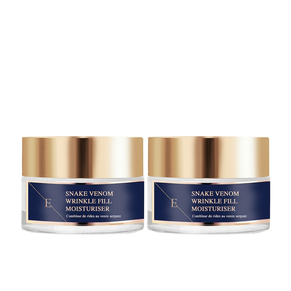 image 1 of 2X Erth Skin London Wrinkle Fill Snake Venom Moisturiser 50ml