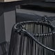 image 2 of ValueLights Vase Shaped Wire Basket Lantern 3 Pack Black Outdoor Decorative Light