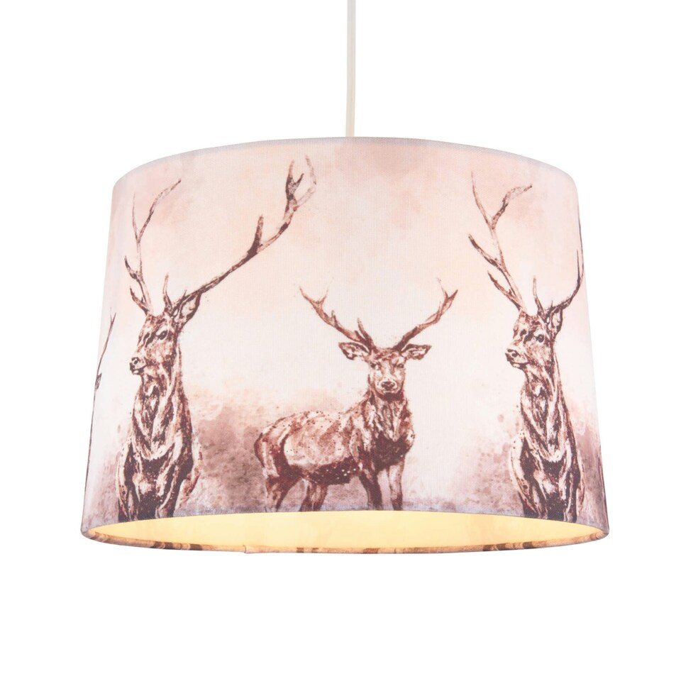 image 1 of Hamish Sepia Printed Shade