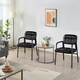 image 2 of Yaheetech 2pcs Office Reception Upholstered Chairs for Home & Office Black | Black