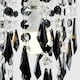image 3 of ValueLights Non Electric Pendant Shade With Black Clear Acrylic Droplets Black