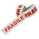image 1 of 6 Rolls of Fragile Printed 50mm x 66m Strong Sticky Packaging Parcel Tapes
