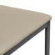 image 6 of Set Of 2 Monza Faux Leather Dining Chair Modern Padded Seat Metal Legs Kitchen Cream | Beige