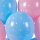 image 4 of Chic Dots Baby Blue Latex Balloons 33cm / 13 in - Pack of 6