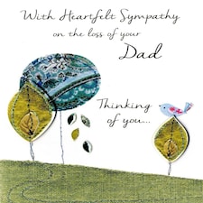 Sympathy On Loss Of Your Dad Greeting Card Second Nature Just To Say Cards