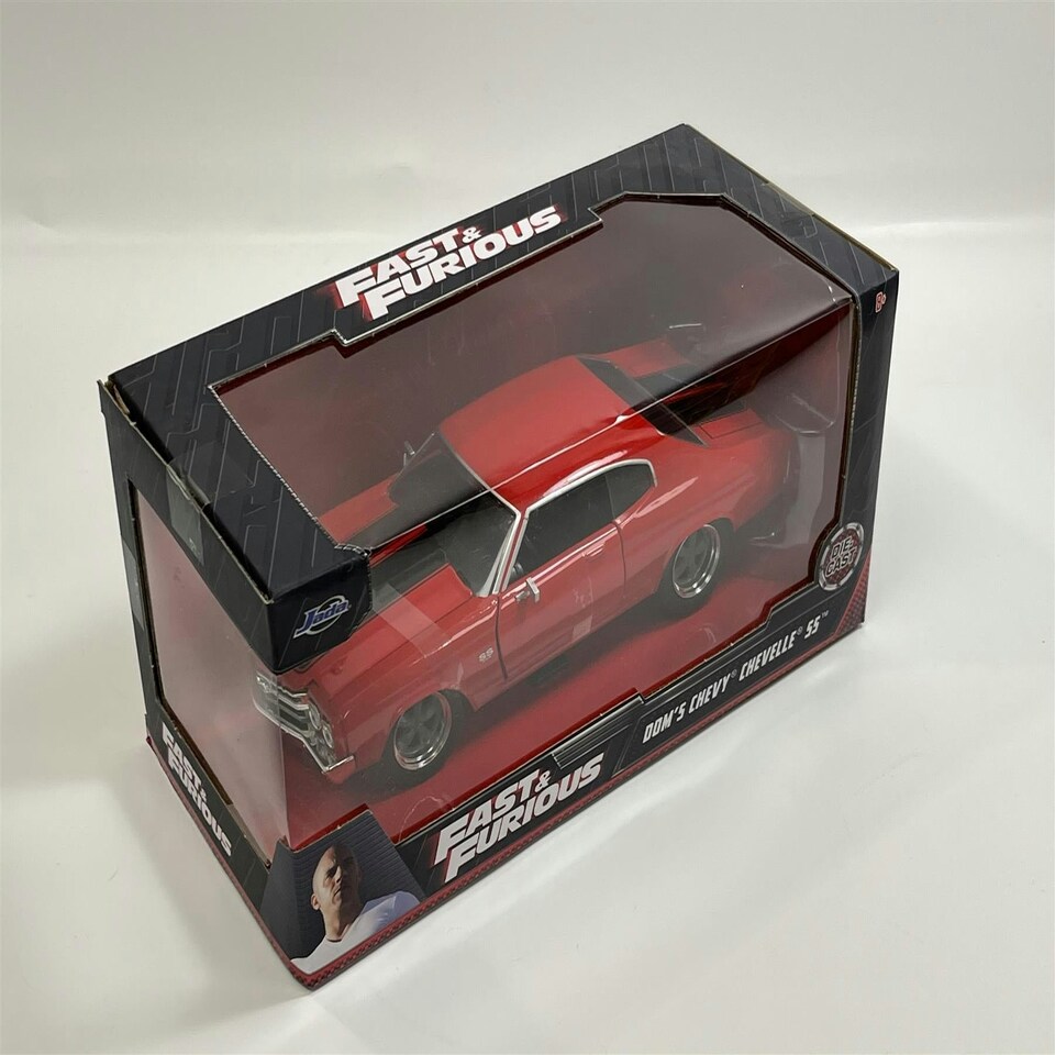 image 1 of Fast and Furious Doms Chevy Chevelle SS Red 1:24 Scale Jada 97193