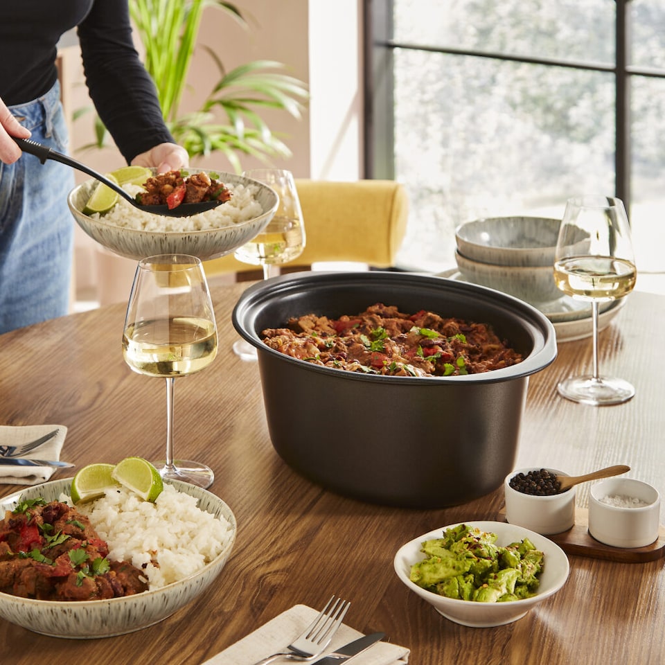 image 1 of Morphy Richards Accents Sear & Stew 6.5L Slow Cooker Blue