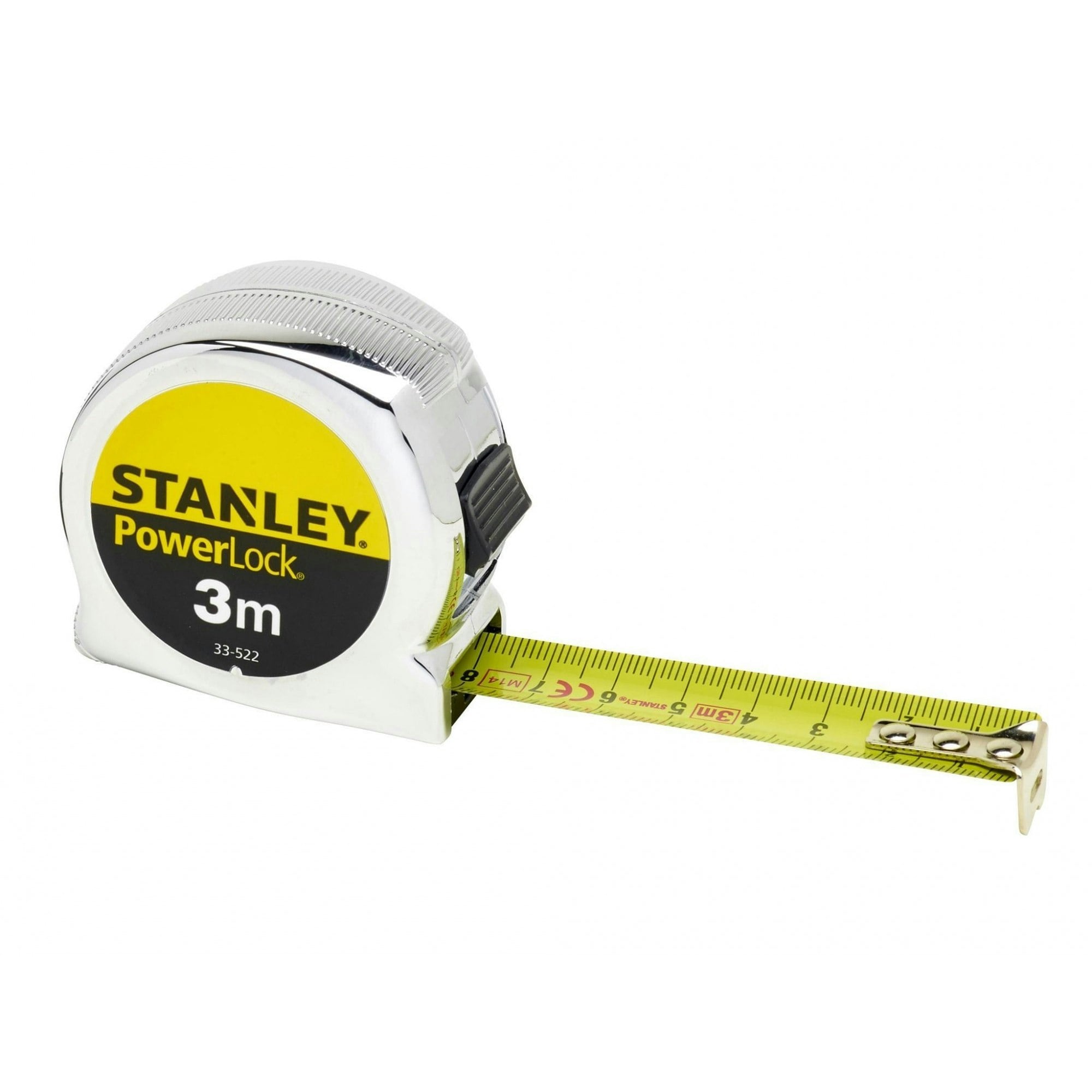 Stanley Hand Tools Powerlock Classic Pocket Tape - Multi Colour - 3m (Width 19mm) (Metric only)