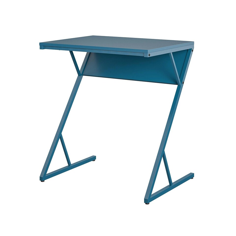 image 1 of Regal Accent Table Laptop Desk in Metal Blue
