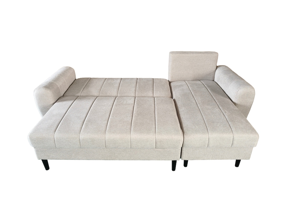 image 1 of Sienna 3 Seater Left Hand Facing Storage Sofa Bed in Grey, Silver or Beige | Cream | One Size
