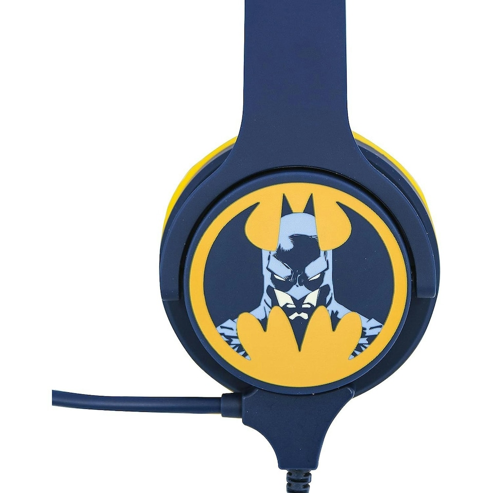 image 1 of Batman Childrens/Kids Interactive Gaming Headphones - Blue/Yellow - One Size