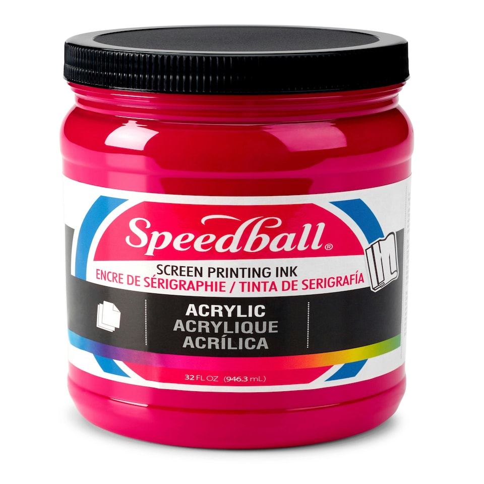 Speedball Acrylic Screen Printing Ink, Process Magenta, 32oz