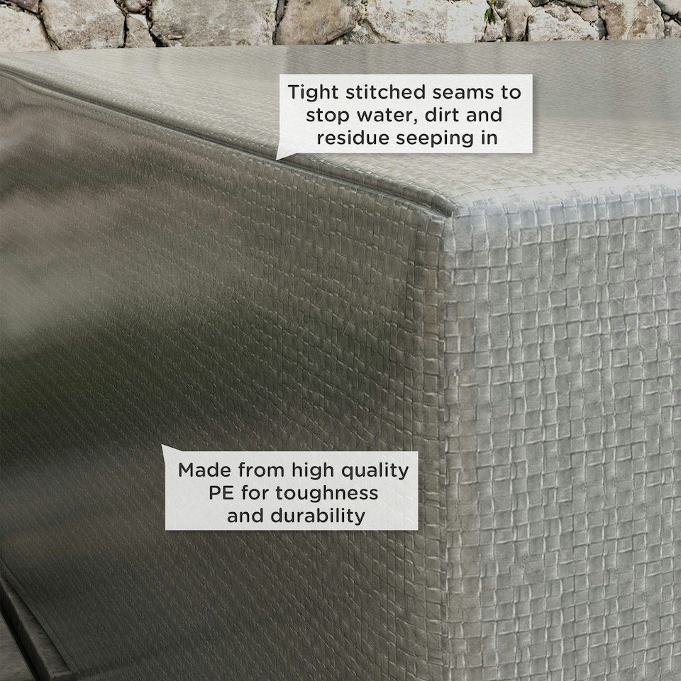image 1 of Outsunny 235x190x90cm Large Patio Set Outdoor Garden Furniture Cover Green