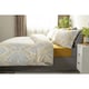 image 1 of Belledorm Maya Paisley Duvet Cover Set - White/Grey/Oyster - Superking