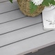 image 7 of Outsunny 2 Seater Garden Bench w/ Wooden Cart Wagon Wheel Carbon Grey