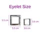 image 5 of FURNISHED Blackout Roller Blinds with Triple Square Eyelets Cut to Size Easy Fit Window Shade | Grey | Dark Grey | (W) 180cm x (L) 210cm
