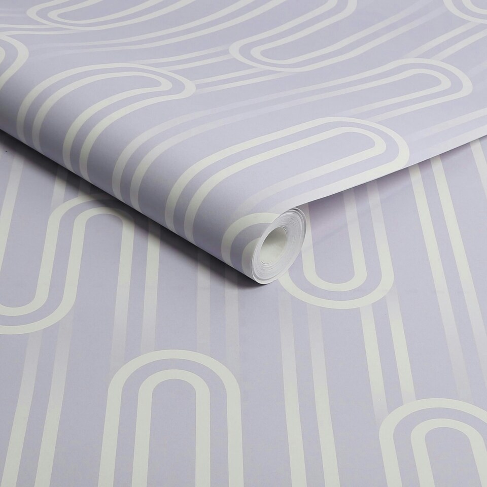 image 1 of Envy Ups n Downs Lavender Wallpaper Purple | Purple