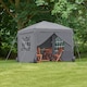image 6 of Vonhaus Pop Up Gazebo with Sides 2.5m x 2.5m Grey