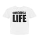 image 2 of Men's "CHOOSE LIFE" T-Shirt – 1980s Slogan Tee – Retro Fancy Dress White | XL