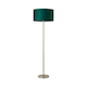 image 4 of ValueLights Charlie Chrome Floor Lamp Green Shade & Bulb | Green