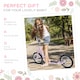 image 6 of HOMCOM Stunt Scooter, Kids Scooter with Big Wheels, Adjustable Height, Dual Brakes, for Ages 5+ Years | Pink