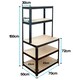 image 4 of TekBox Boltless Garage Shelving Rack with Worktop