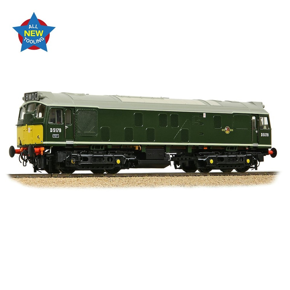 Bachmann Class 25/1 D5179 BR Green Small Yellow Panels