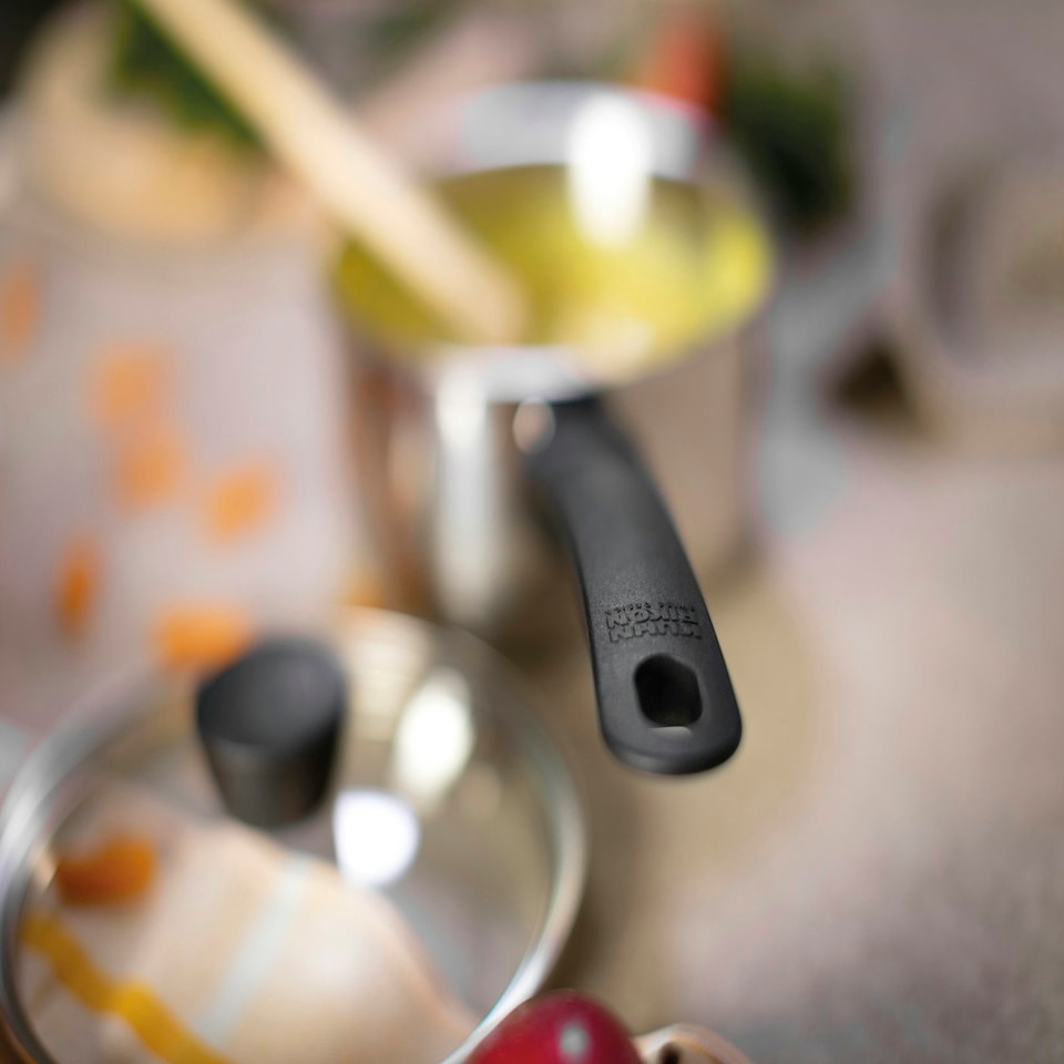 image 1 of Classic Induction cookware set 3pc, saucepan, casserole, non-stick frying pan